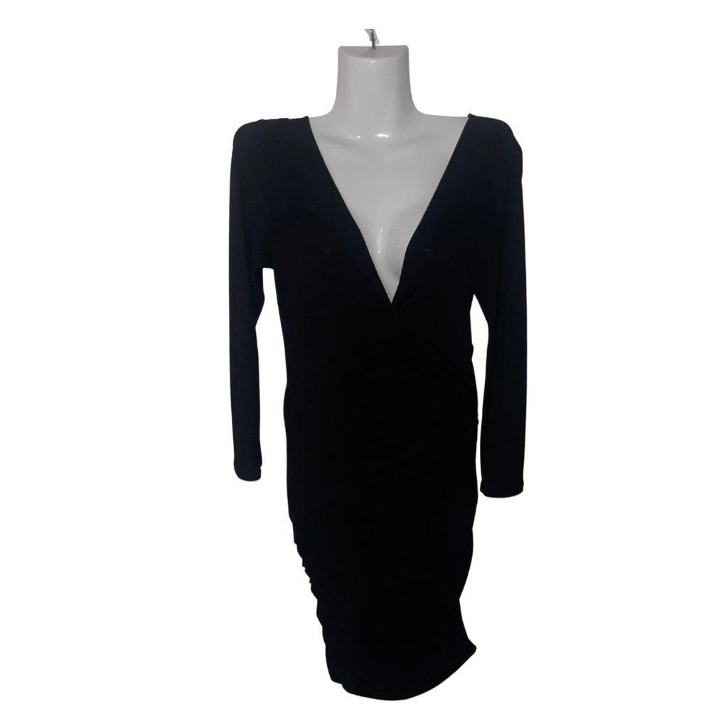 BCBGMAXAZRIA Dress Mid Length Ruched Cocktail Dress Date night Size Medium