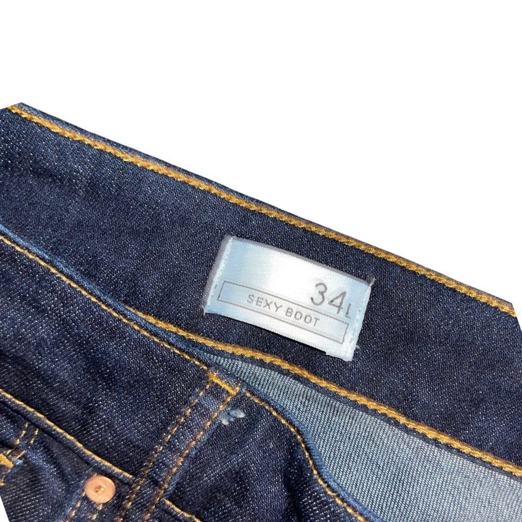 Gap 1969 Women Jeans Denim Pants Size 34L Sexy Boot Cut Flare Leg