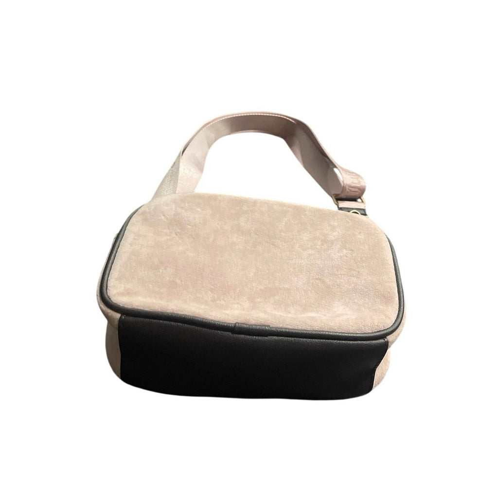Juicy Couture Heritage Velour Camera Bag Dusty Pink Crossbody Y2K