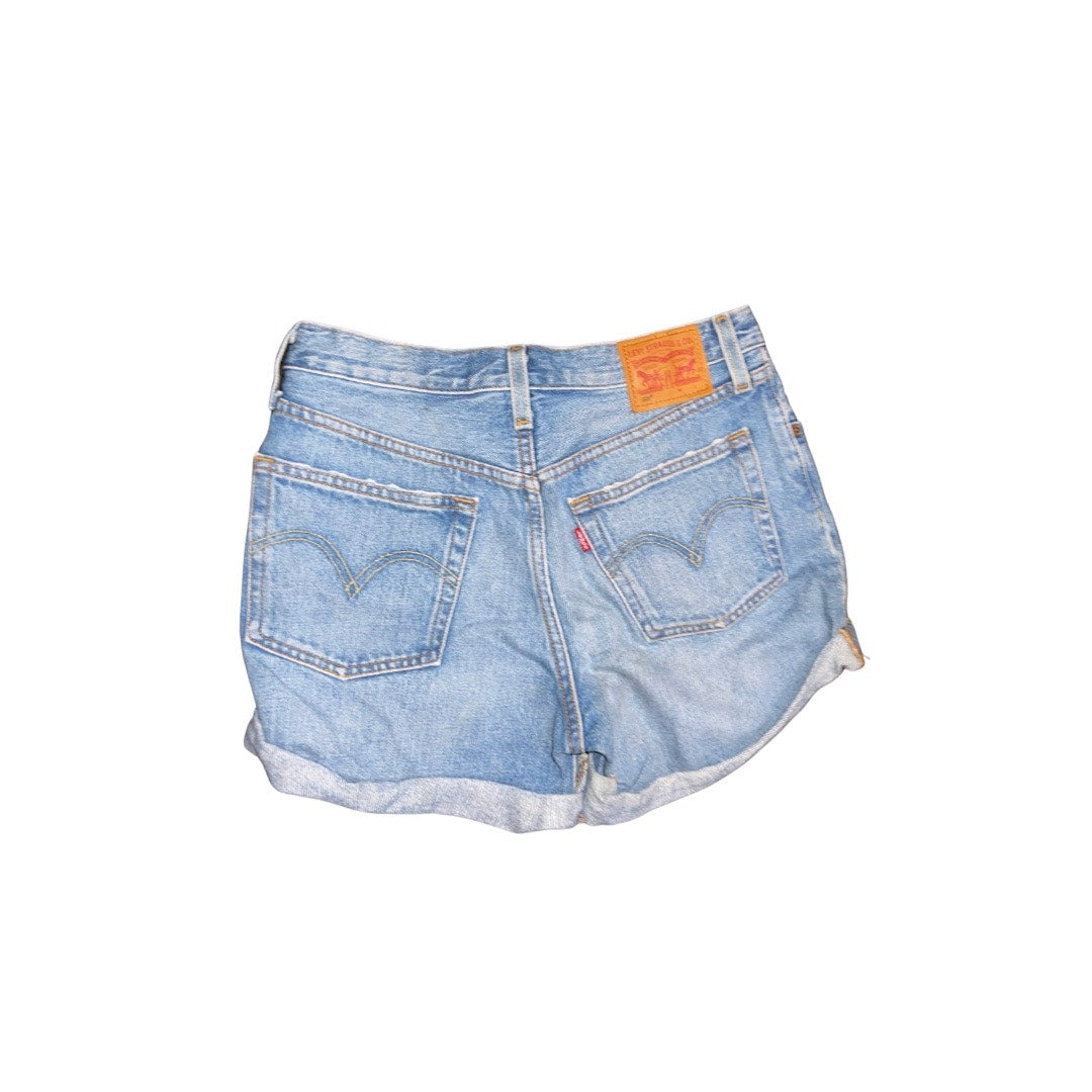 501 Womens Levi's Shorts distress cuffed Medium Wash size 27