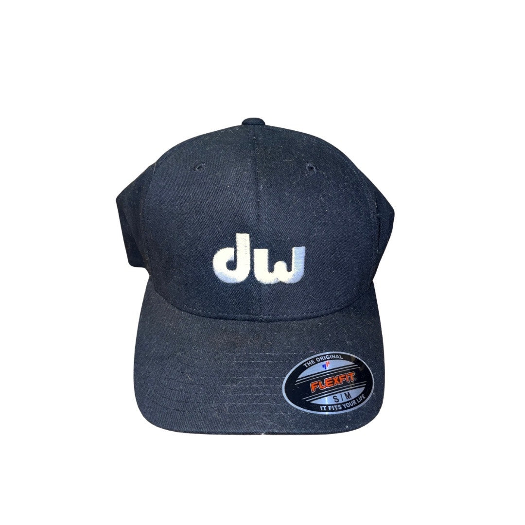 Drum Workshop Black Flexfit Ballcap Hat NWT Cotton Blend SIze S-M