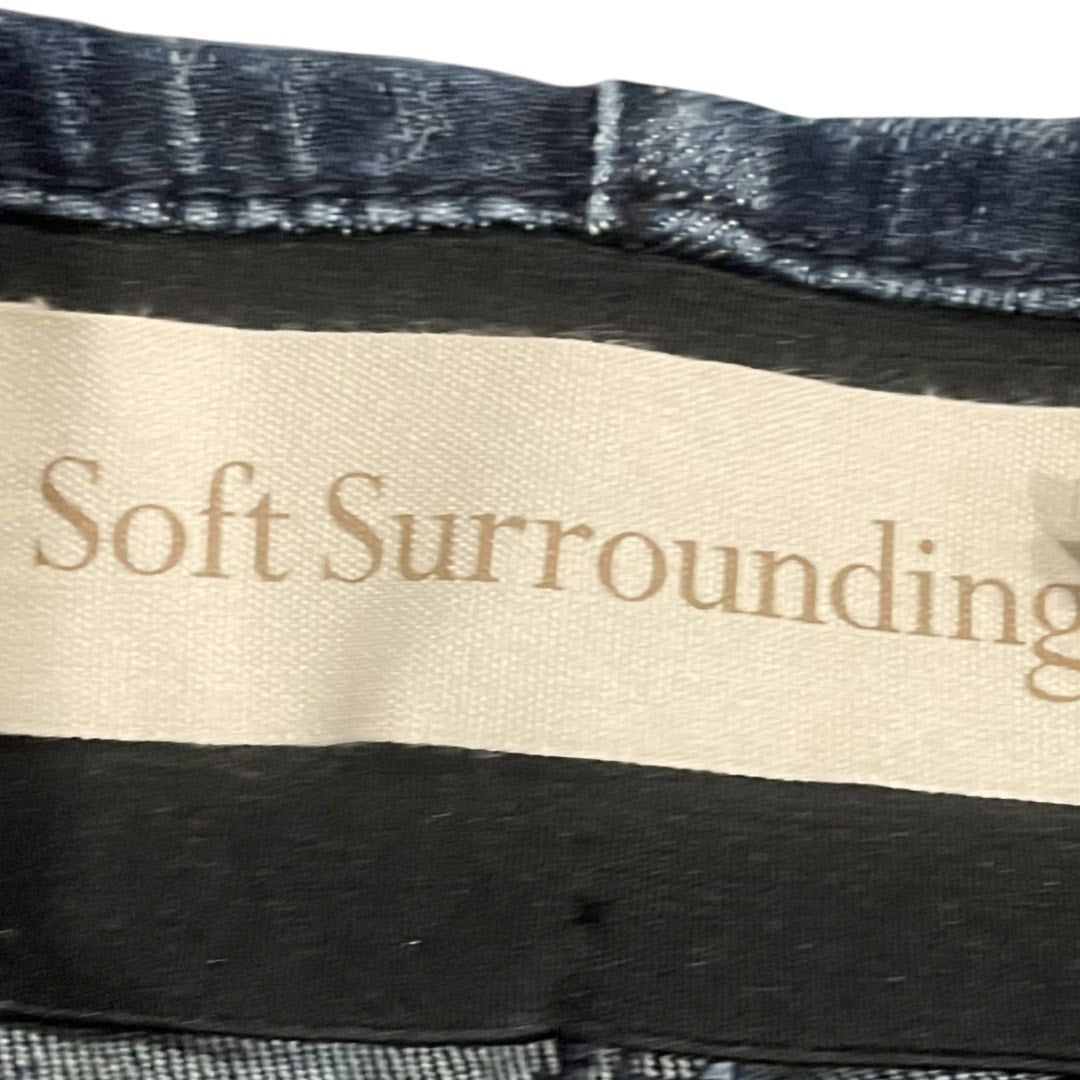 Soft Surroundings Stretch Pull On Elastic Waist Denim Jeans Pants Large Casual