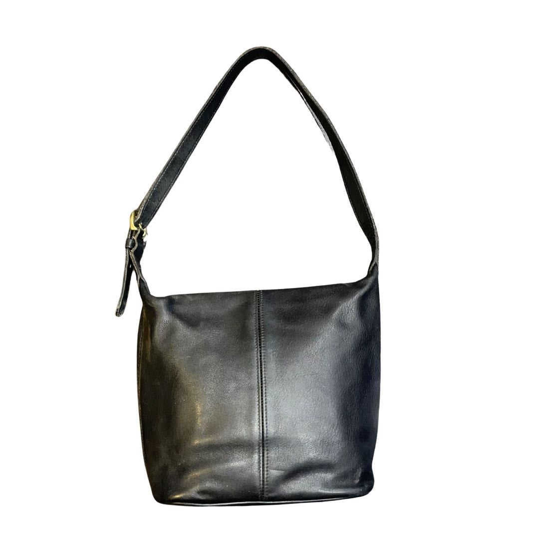 Coach Soho 4148 Cowhide Black Leather Shoulder Bag Vintage Classic Sophisticated