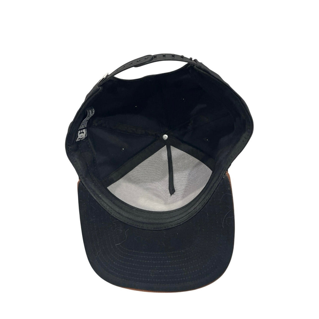 DC Shoes Brackers Snapback Cap Brown Faux Suede Brim Skater Trucker