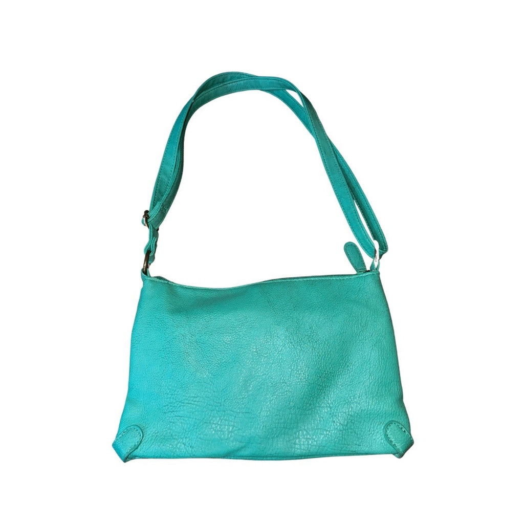 AE American Eagle Outfitters Crossbody Green Faux Leather Purse Y2K Casual