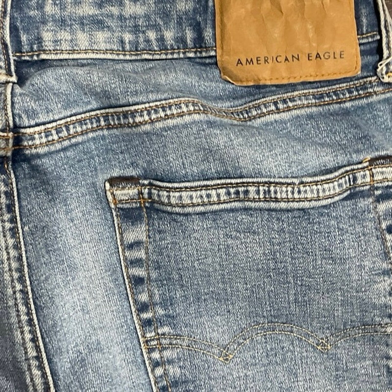 American Eagle Airflex Denim Jeans SZ 32X30 Slim Athletic Fit Classic Streetwear