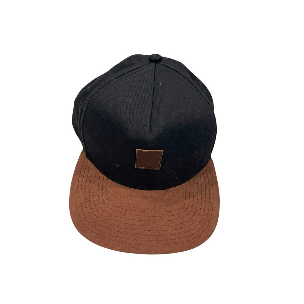 DC Shoes Brackers Snapback Cap Brown Faux Suede Brim Skater Trucker