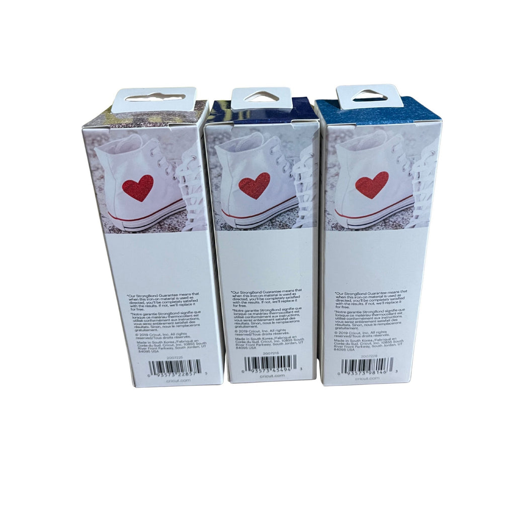 Cricut Joy Iron On Bundle set of 3 NWT Color Multi Aqua bleu Sapphire Crafts DIY