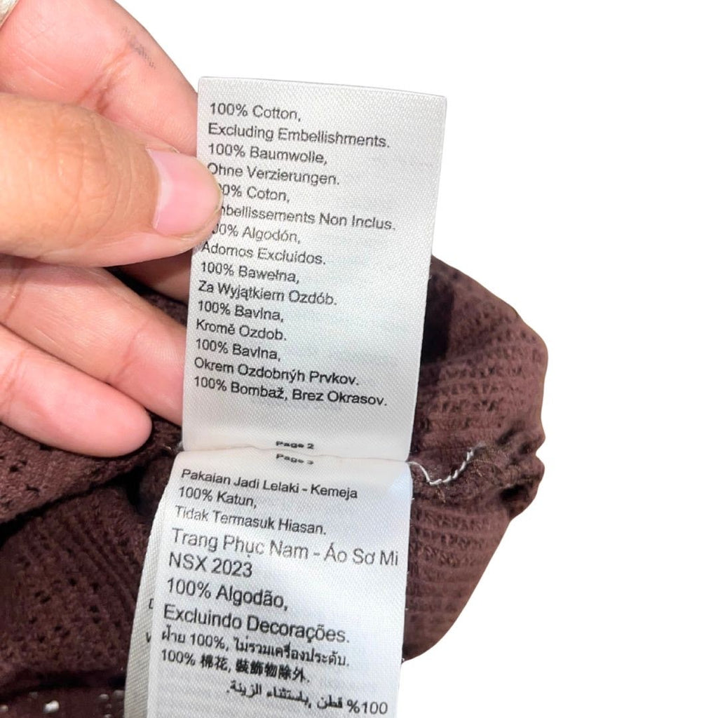 Cotton On Short Sleeve Shirt Lot of 2 Beige Brown XXL Button up Boxy Fit