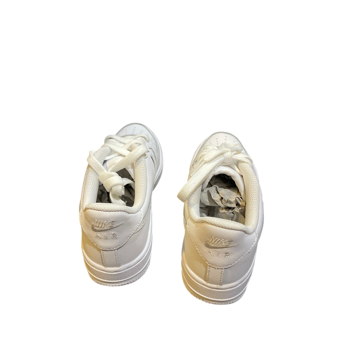 Nike Air Force 1 Low Top Sneakers Shoes Triple White You SZ 5 NWB Streetwear