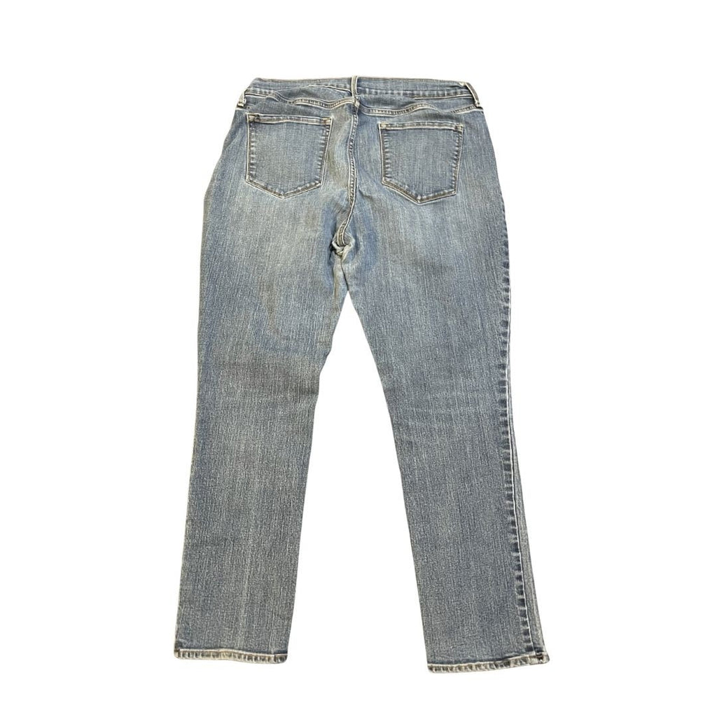 Old Navy Curvy Profile Mid Rise Straight Leg Denim Jeans 14S Streetwear Flaw