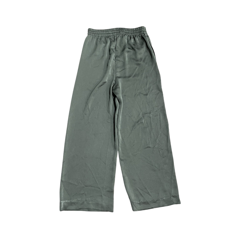 Madewell Green Drawstring Pull On Wide Leg Pants Size XS Flowy Casual Chic