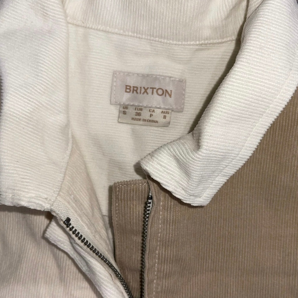 Brixton Women Doug's Hood River Mersey Coverall Dove Vanilla Size Small Jumpsuit