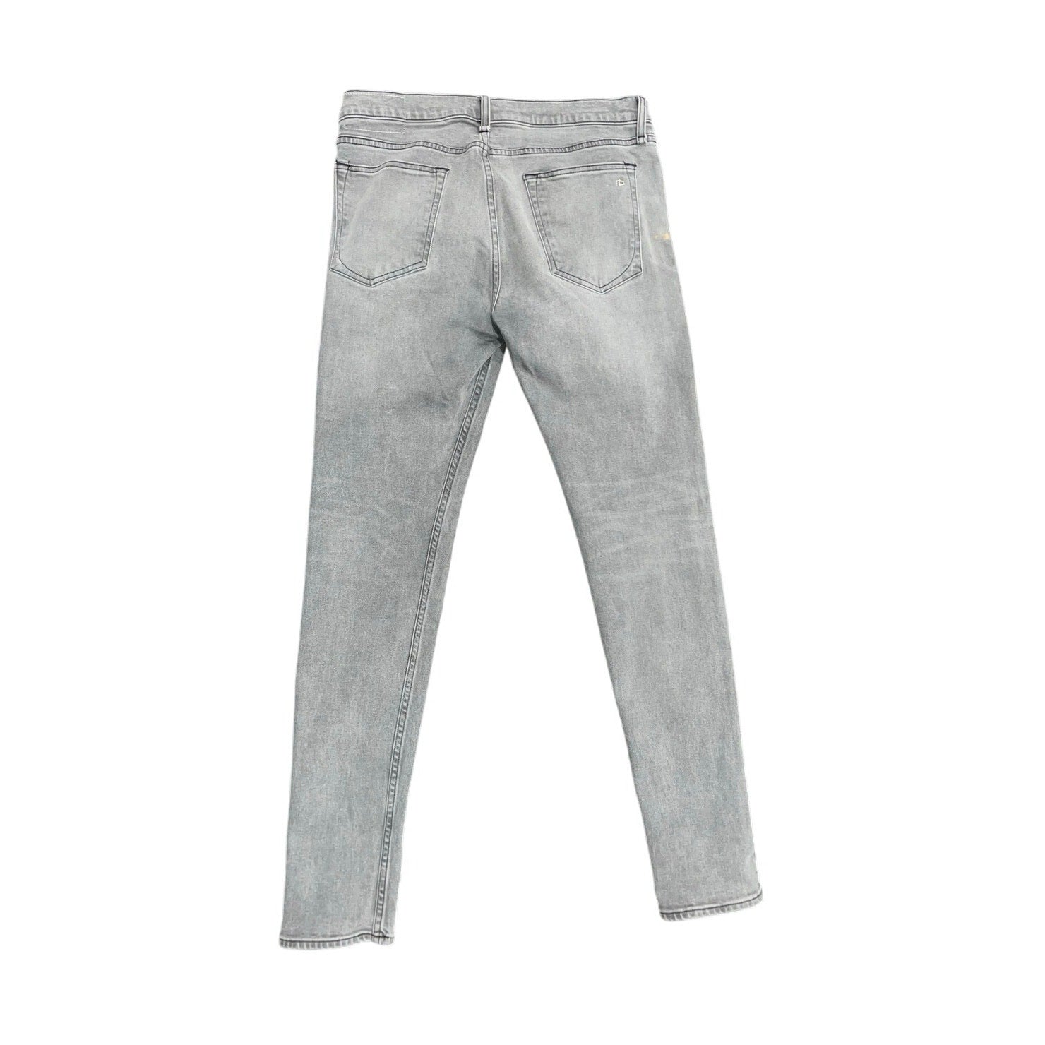 Rag & Bone Men's Fit 1 Extra Slim Button Fly Greyson Jeans Size 33 Punk Grunge