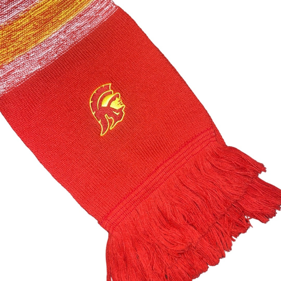 USC Trojan University Scarf Collegiate Sports Cardinal and Gold