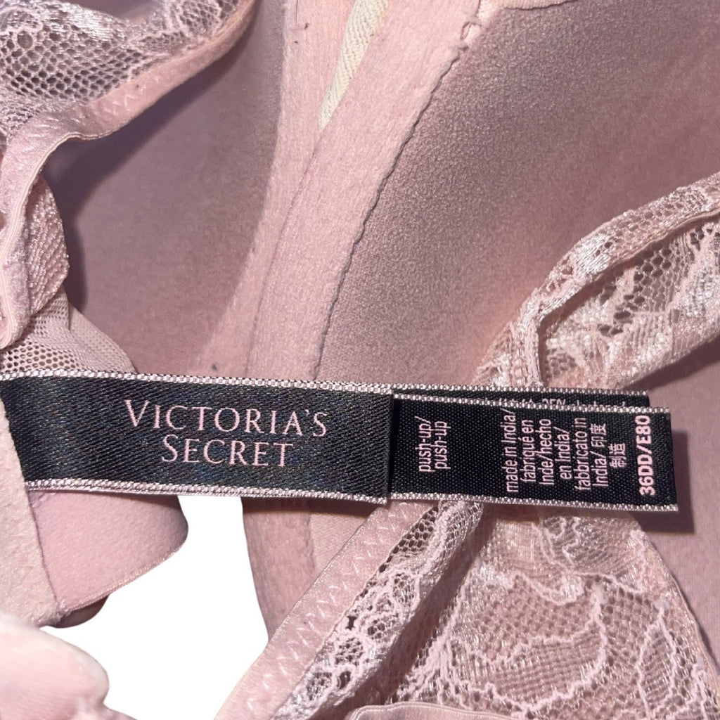 Victoria Secret Blush Pink Very Sexy Push up Lace Bra 36DD Intimates Loungewear