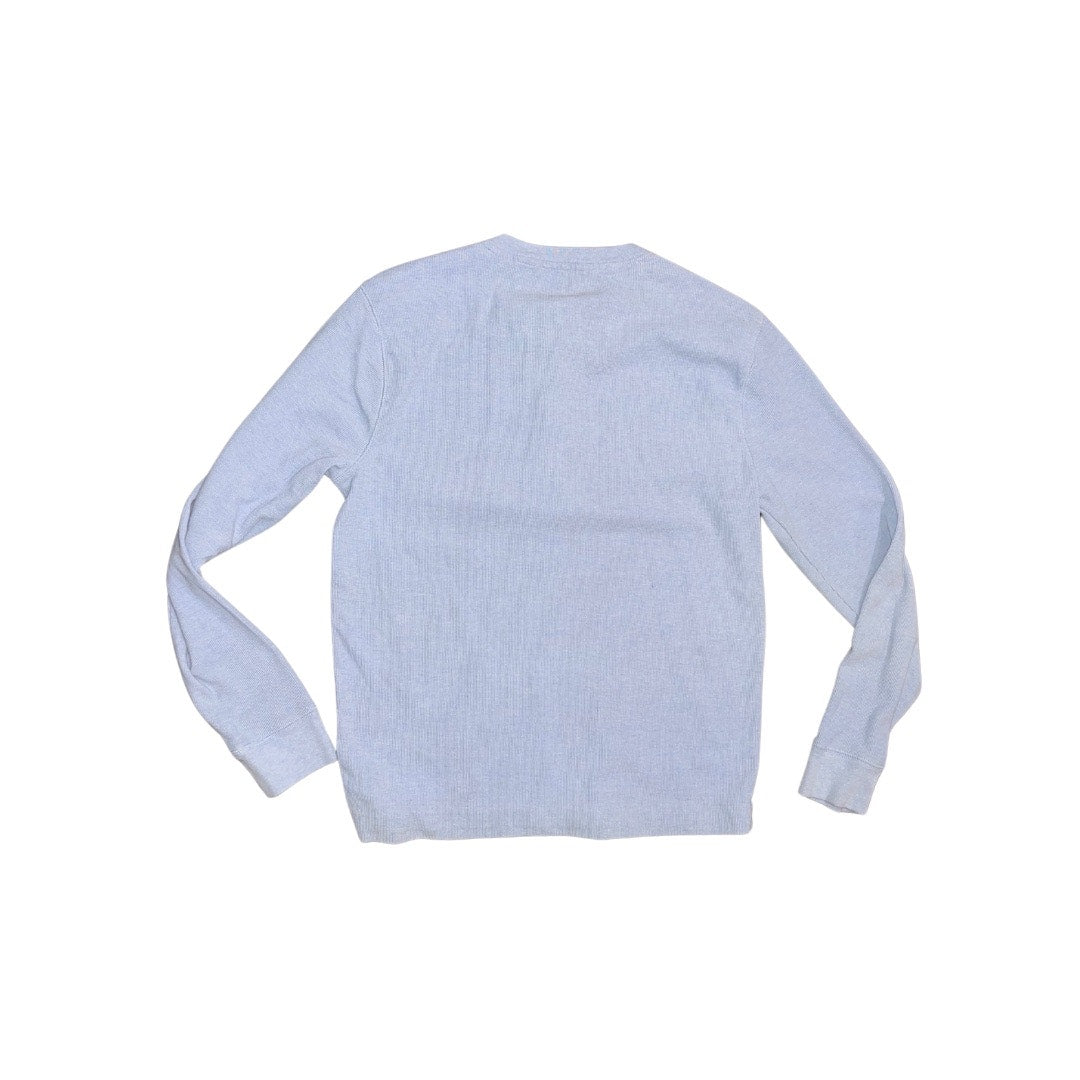 Banana Republic Henley Thermal Shirt Waffle Knit Long Sleeve Size M