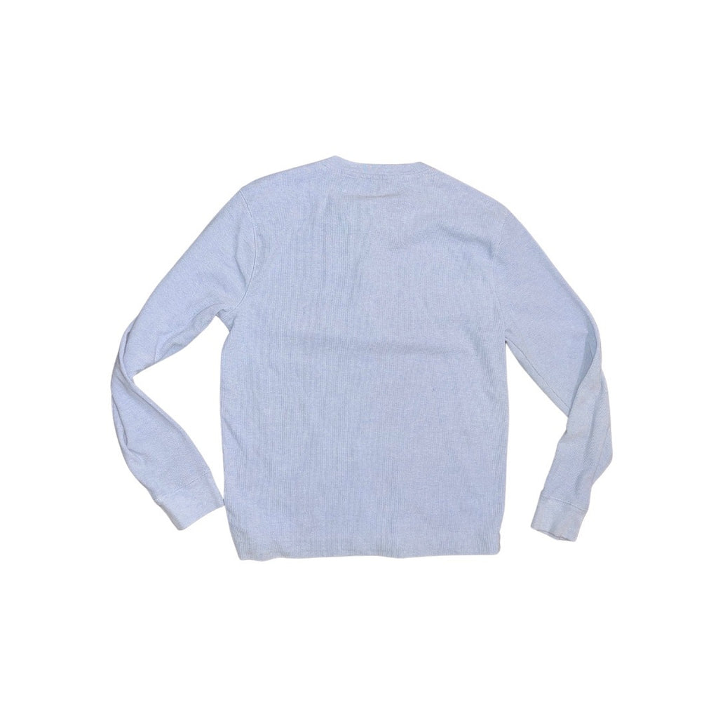 Banana Republic Henley Thermal Shirt Waffle Knit Long Sleeve Size M