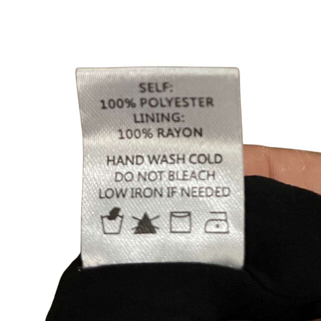 Blue Blush Long Sleeve Slit Midi Dress Size Large Back cut out Special Occasion