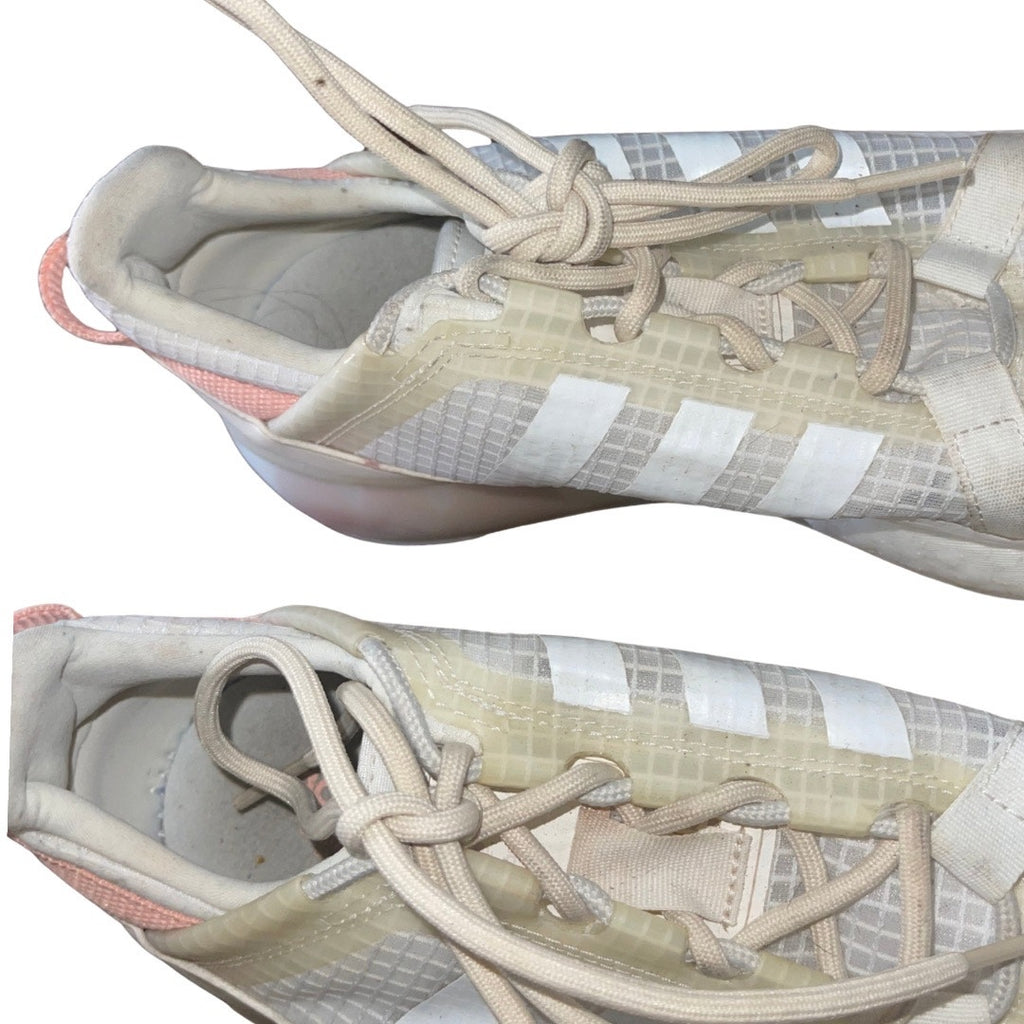 Adidas Womens ZX 2K Boost Sneakers Shoes White Blush Colorway Marathon Running