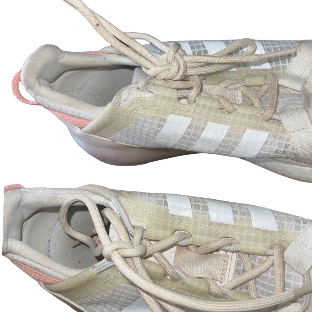 Adidas Womens ZX 2K Boost Sneakers Shoes White Blush Colorway Marathon Running