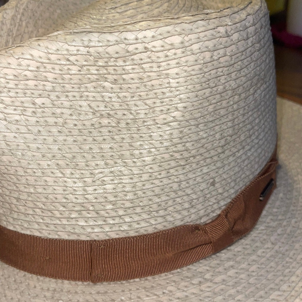 Brixton Jo Straw Rancher Hat Natural Tan Tripilla Straw Adjustable Medium NWT