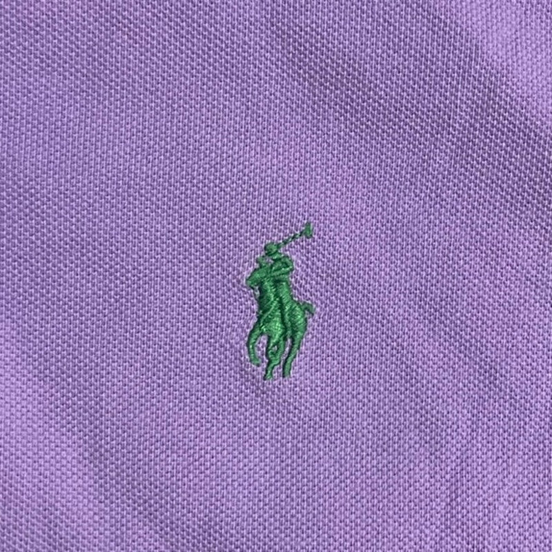 Polo Ralph Lauren Lavender Cotton Short Sleeve Polo Shirt SZ XL Classic Fit