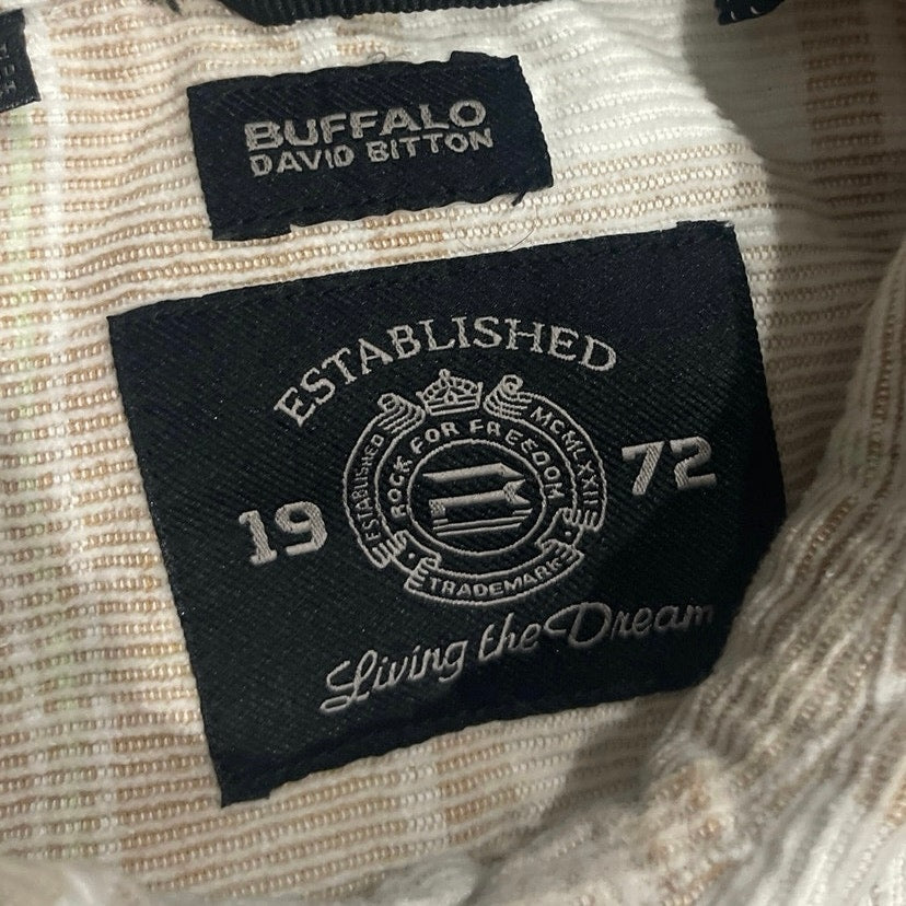 Buffalo David Bitton Corduroy Long Sleeve Plaid Blanket Flannel Shirt M Outdoor