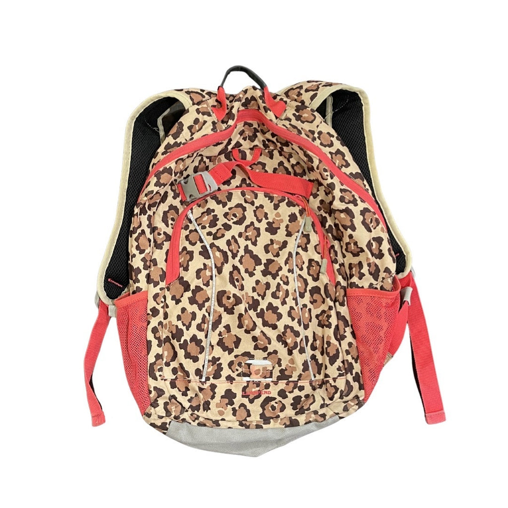 Land's End Leopard Print Big Kids Backpack Classmate School Travel