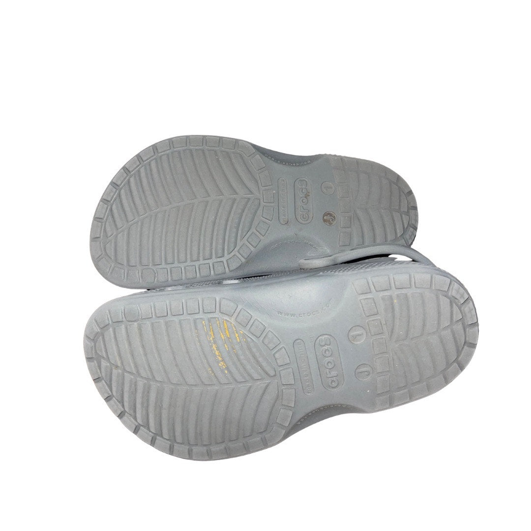 CROCS Classics Shoes Gray Unisex Size Youth Comfort Lightweight Water Resistant