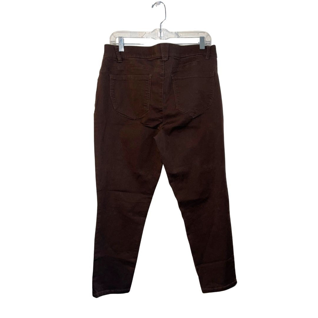 Democracy AB Solution Women Pants Stretch SZ 12P Hight Rise Straight Leg Casual