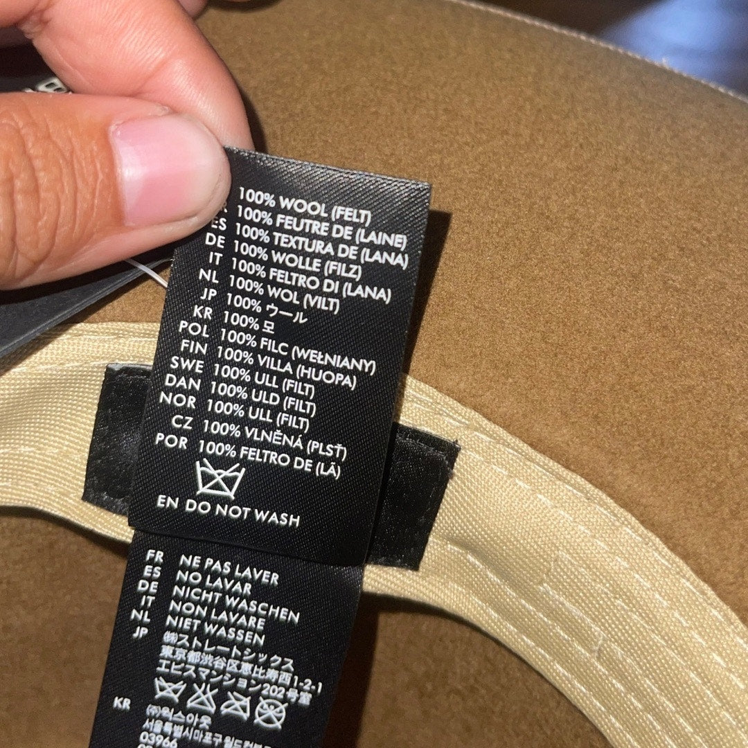 Brixton Reno Fedora Hat Adjustable Unisex Medal Bronze Small 7" Australian Wool