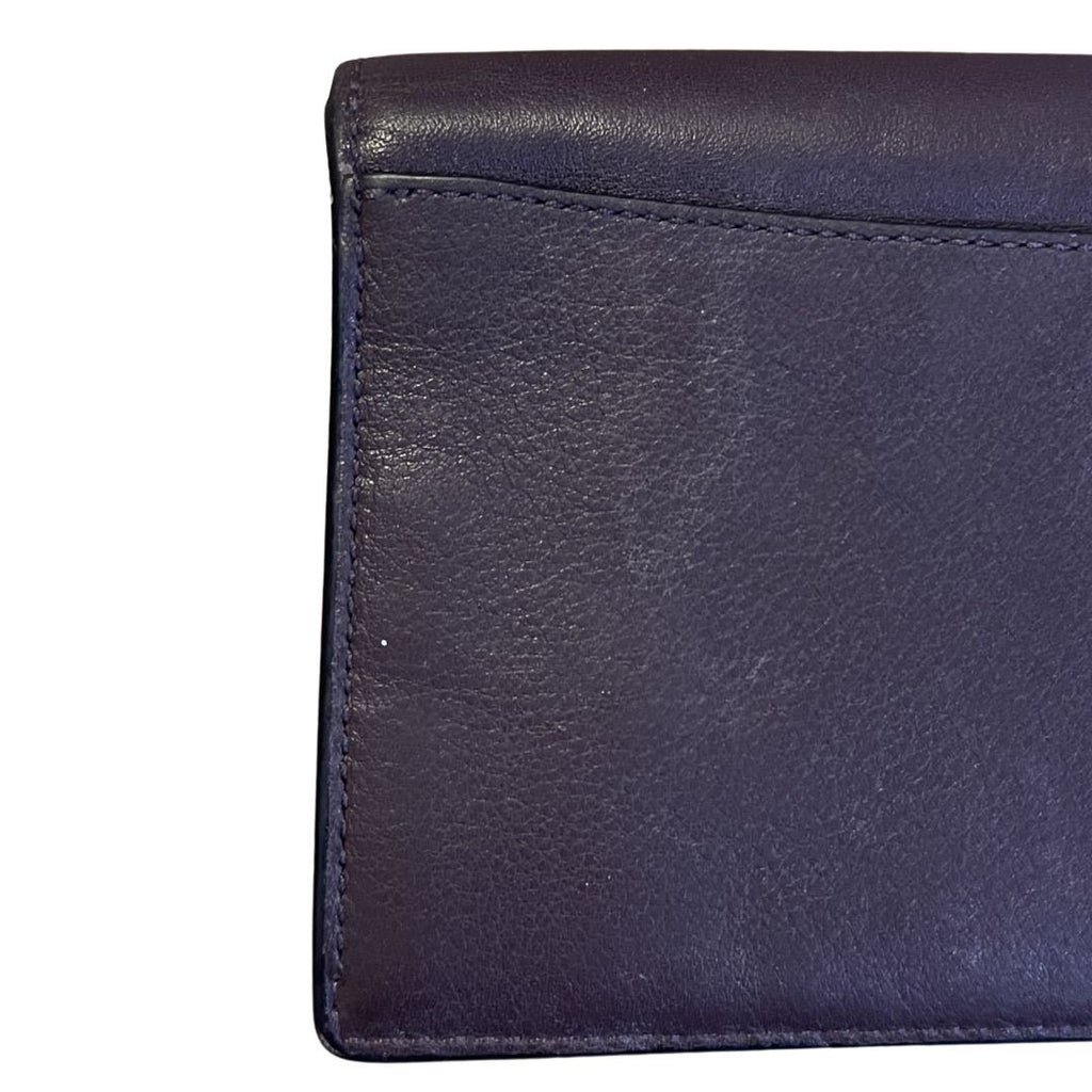 Vintage Coach Leather Dreamer Wallet Brown Slim Credit Card Bill Coin Zipper