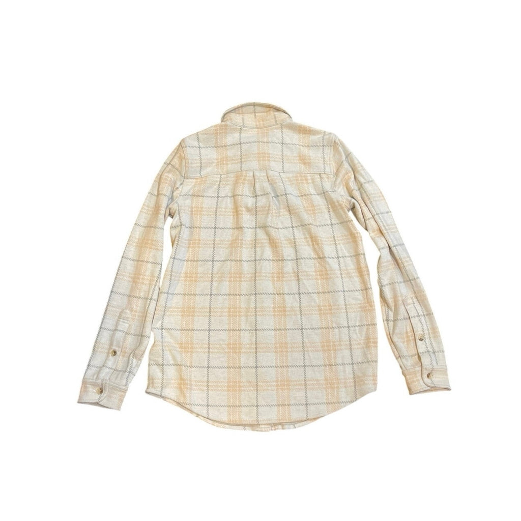 Faherty Legend Sweater Classic Plaid Flannel Shirt Sandy Trails SZ S Streetwear
