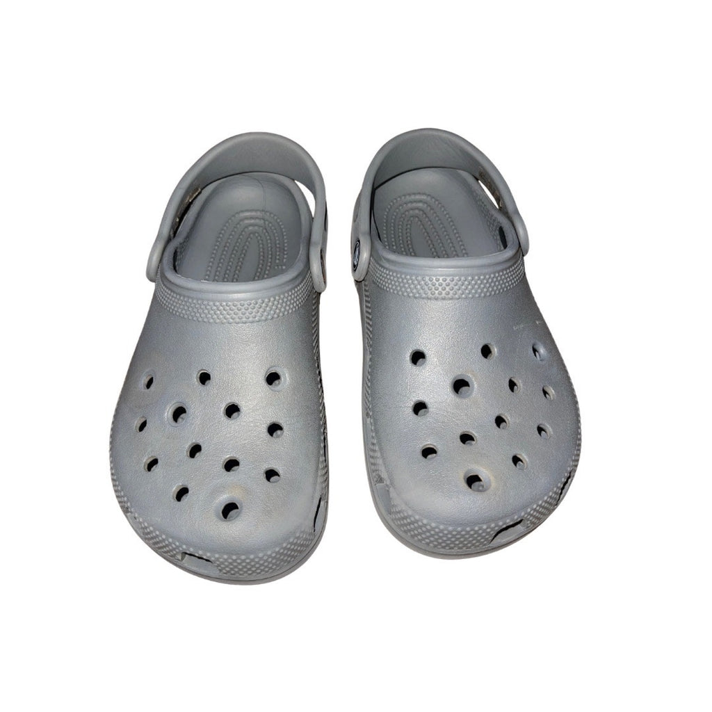 CROCS Classics Shoes Gray Unisex Size Youth Comfort Lightweight Water Resistant
