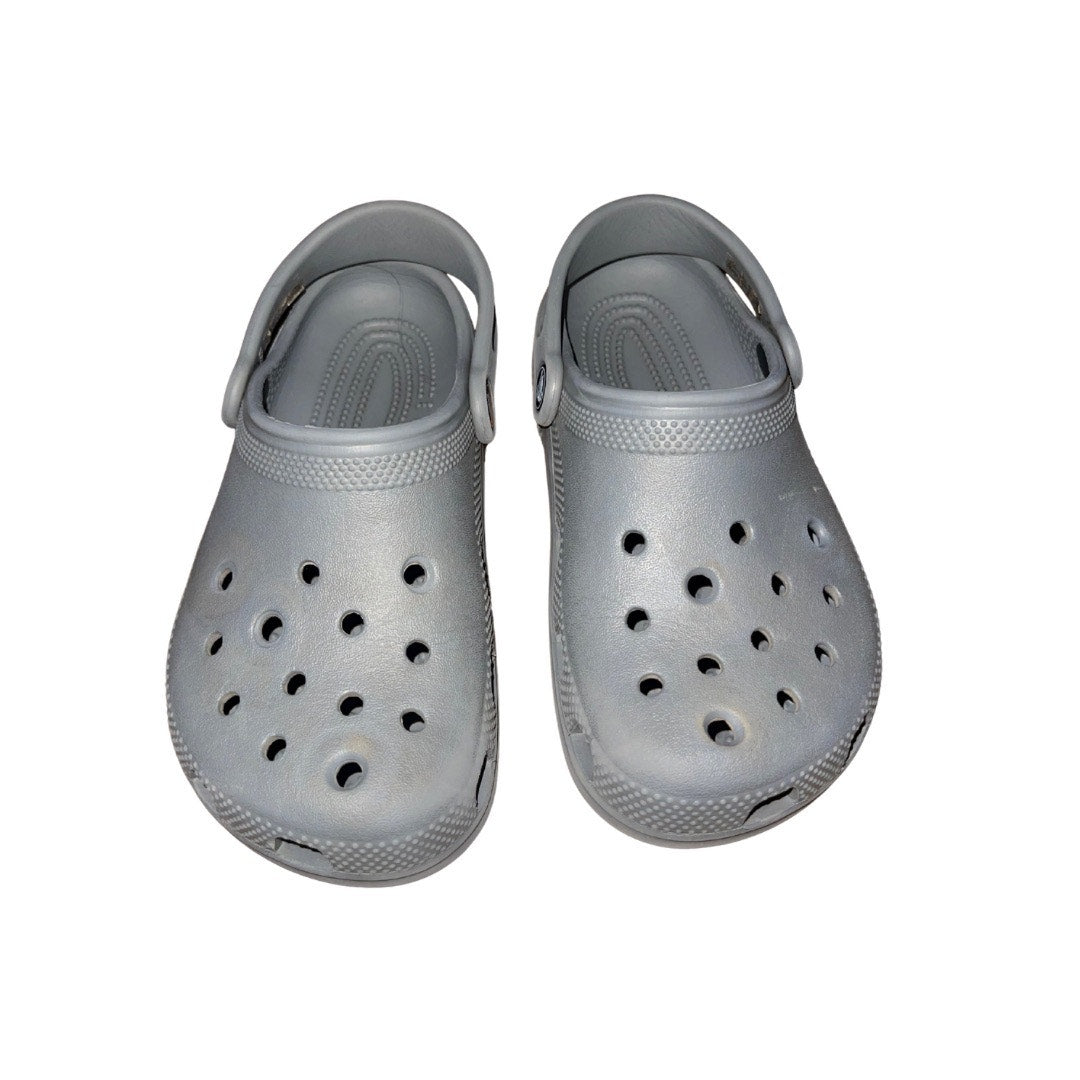 CROCS Classics Shoes Gray Unisex Size Youth Comfort Lightweight Water Resistant