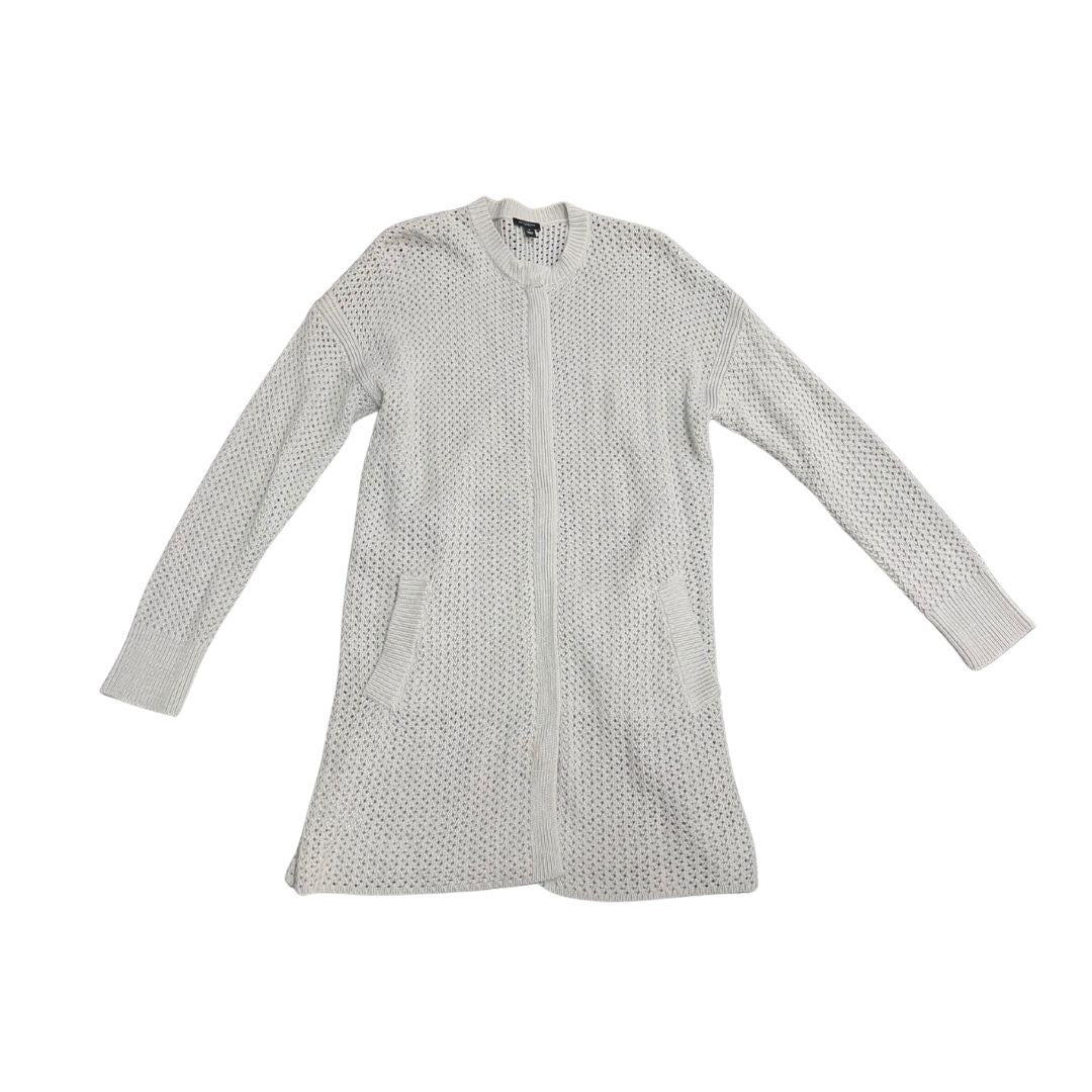 Ann Taylor Factory Full Zip Knit Pocket Cardigan Sweater SZ M Grandmacore Boho