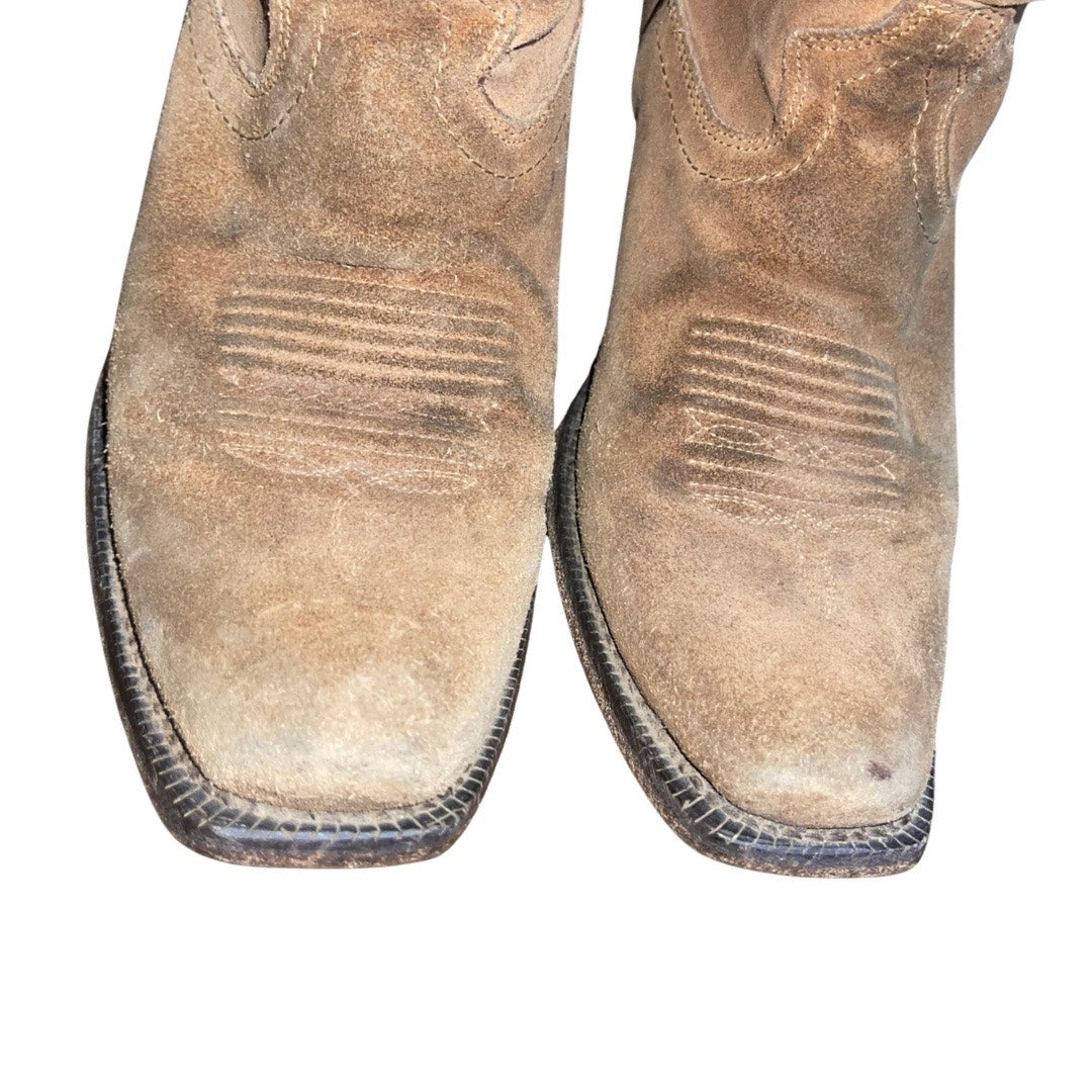 Ariat  Western Cowboy Suede Boots Square Toe Women Cowgirl Size 7