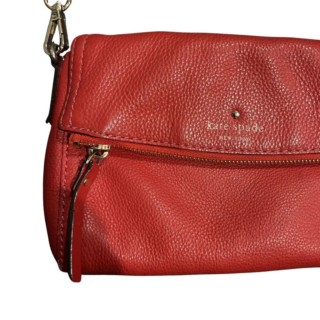 Kate Spade Cobble Hill Mini Carson Crossbody Leather Fold Over Flap Purse Y2K