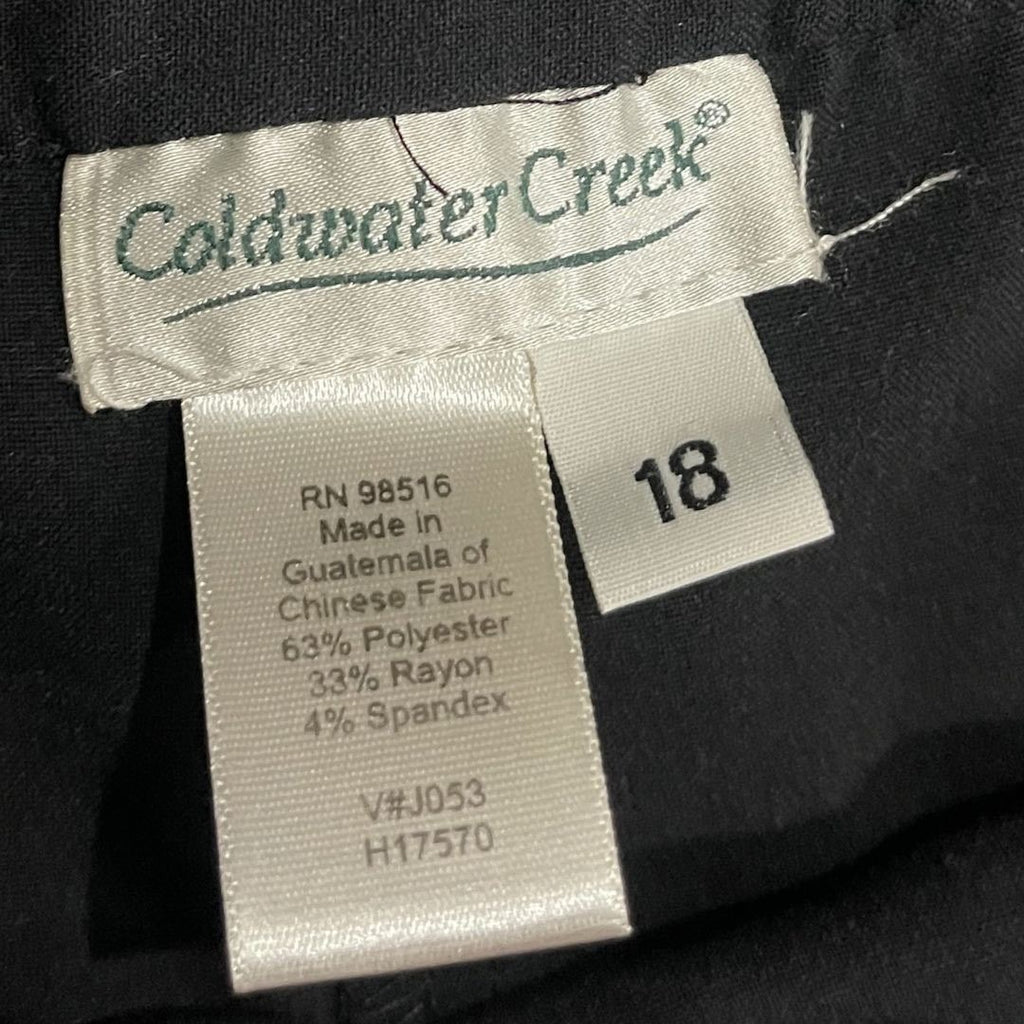 Coldwater Creek Women Trousers Slacks Pants Plus 18 Career Office Minimalist