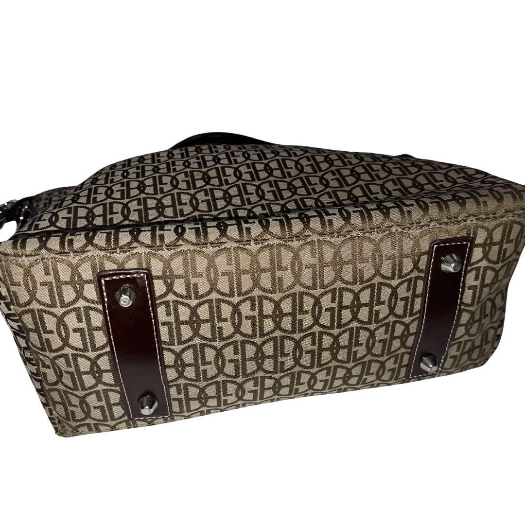 Giani Bernini Monogram Signature Shoulder Bag Y2K Retro Classy Tote