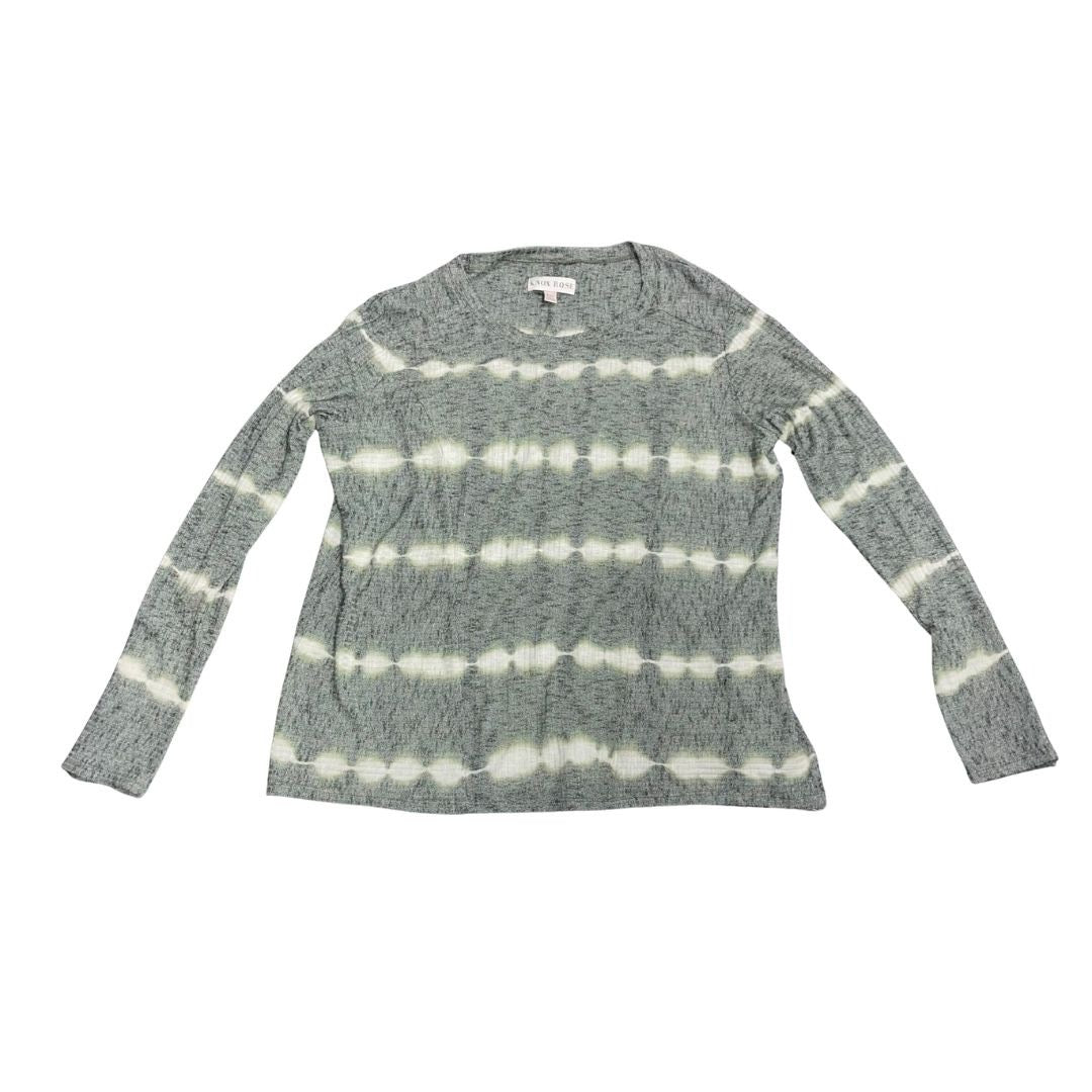 Know Rose Tie Dye Crewneck Sweater Top Green Size XXL Casual loungewear