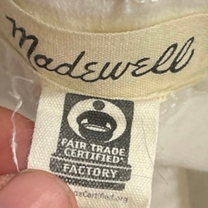 Madewell The Perfect Vintage Wide Leg Denim Jean 33 Front Patch Pocket Edition
