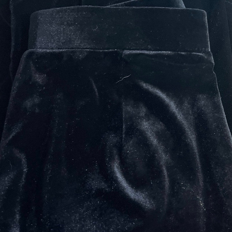Dazy High Waisted Velvet Mermaid Midi Skirt SZ S Gothic Romantic Chic Witchy