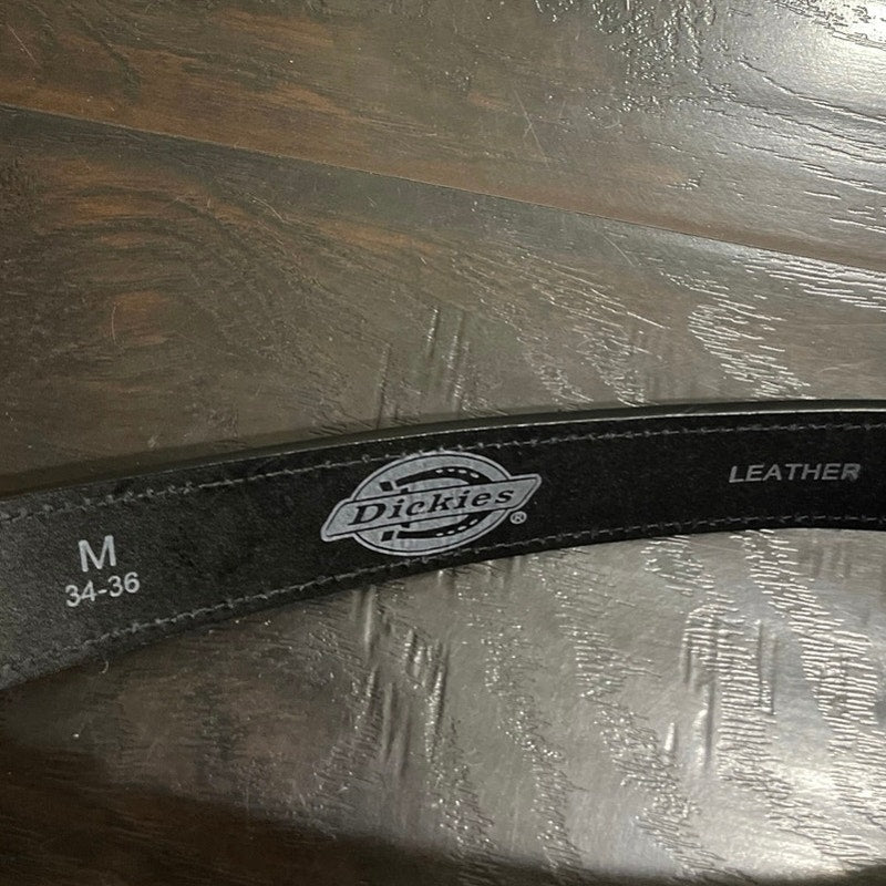 Dickies Leather Men's Belt Size 34-36 Workwear Utility Streetwear 90s
