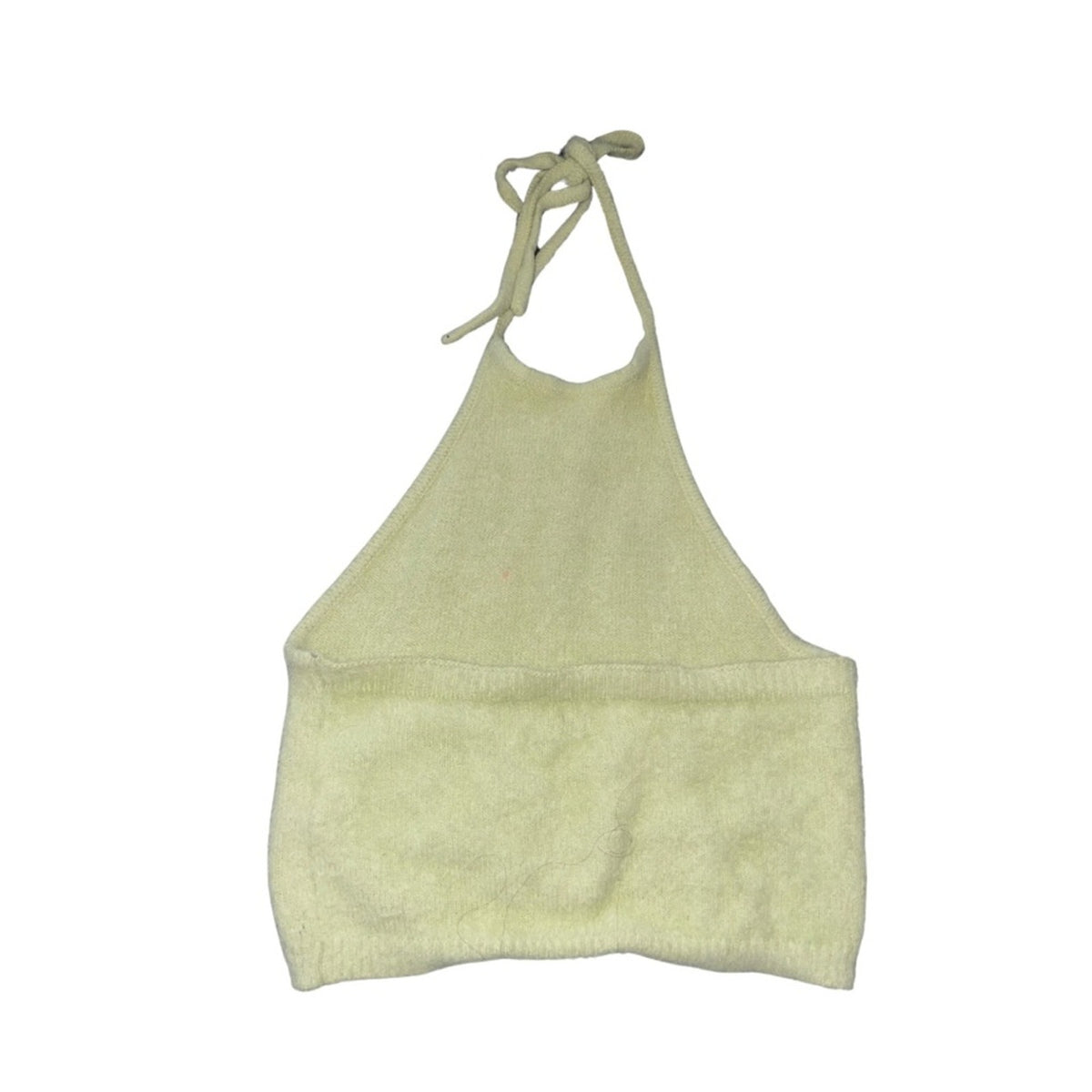 PACSUN L.A. Hearts Fuzzy Halter Top SZ M Y2K Festival Coachella Flirty