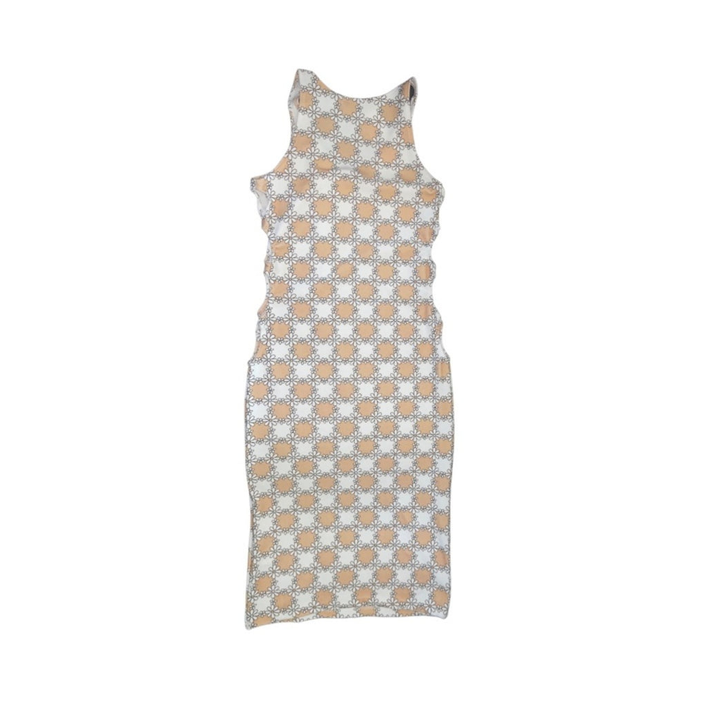 Frankie’s bikini Sterling Terry Midi Dress Nude Daisy NWT