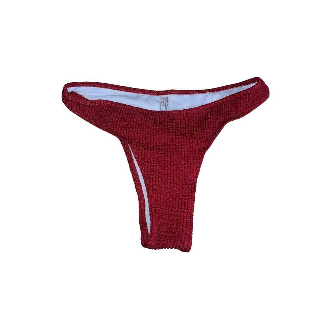 Bikini Set Maroon with cover up Summer vacation Swimsuit Size Large