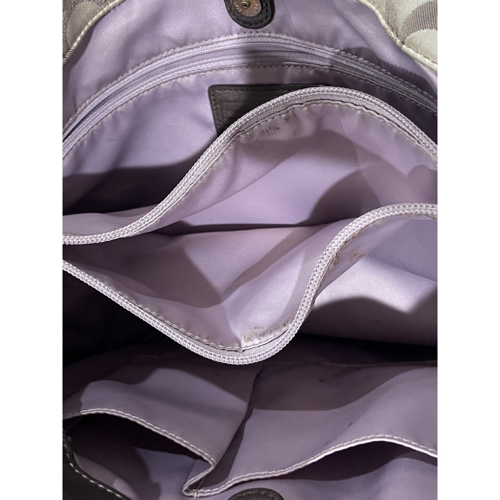 Coach Ashley Signature C Monogram Sateen Carryall Satchel Handbag Y2K F15510