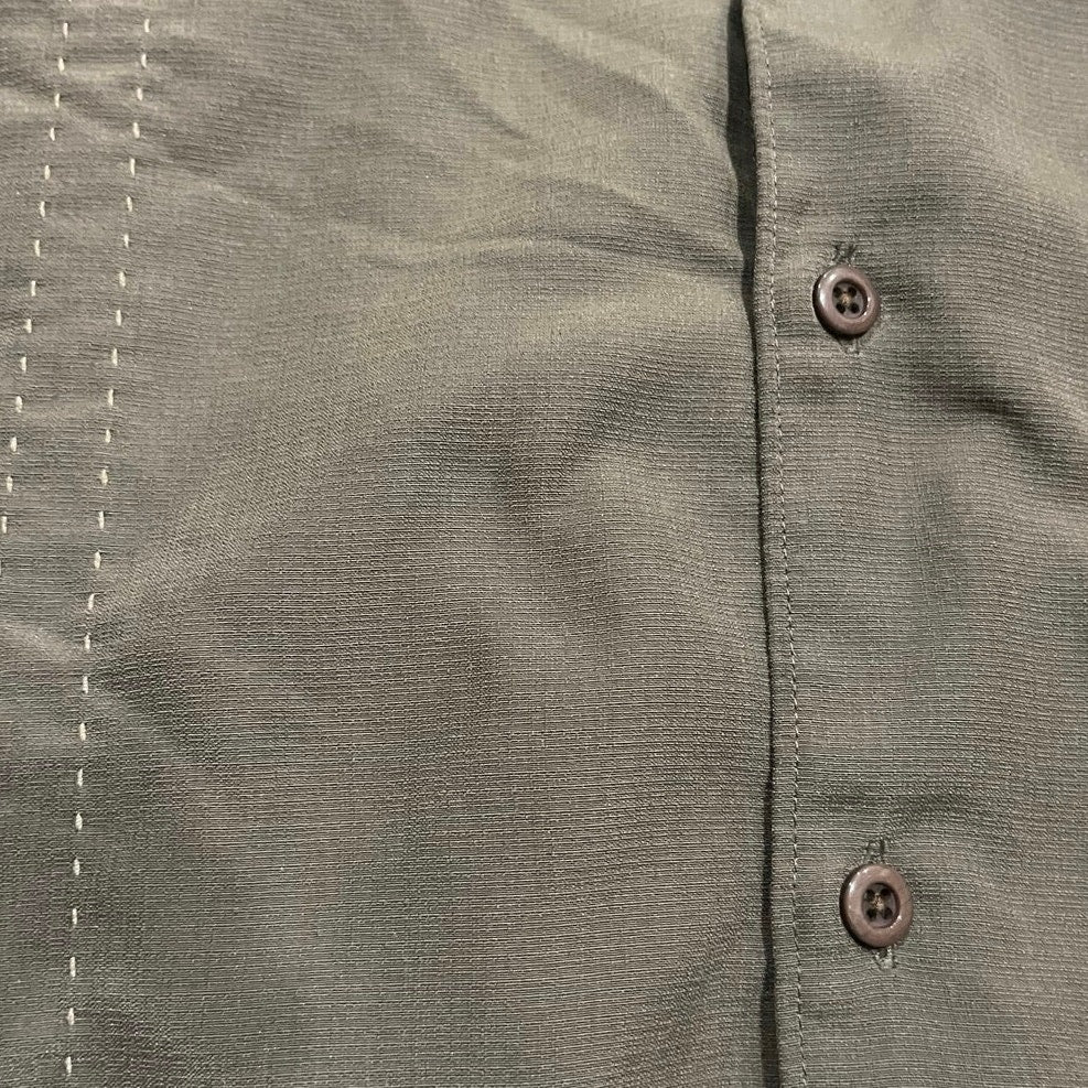 Cafe Luna Mens Guayabera Style Stitch Short Sleeve Shirt Size XL Vacation Casual